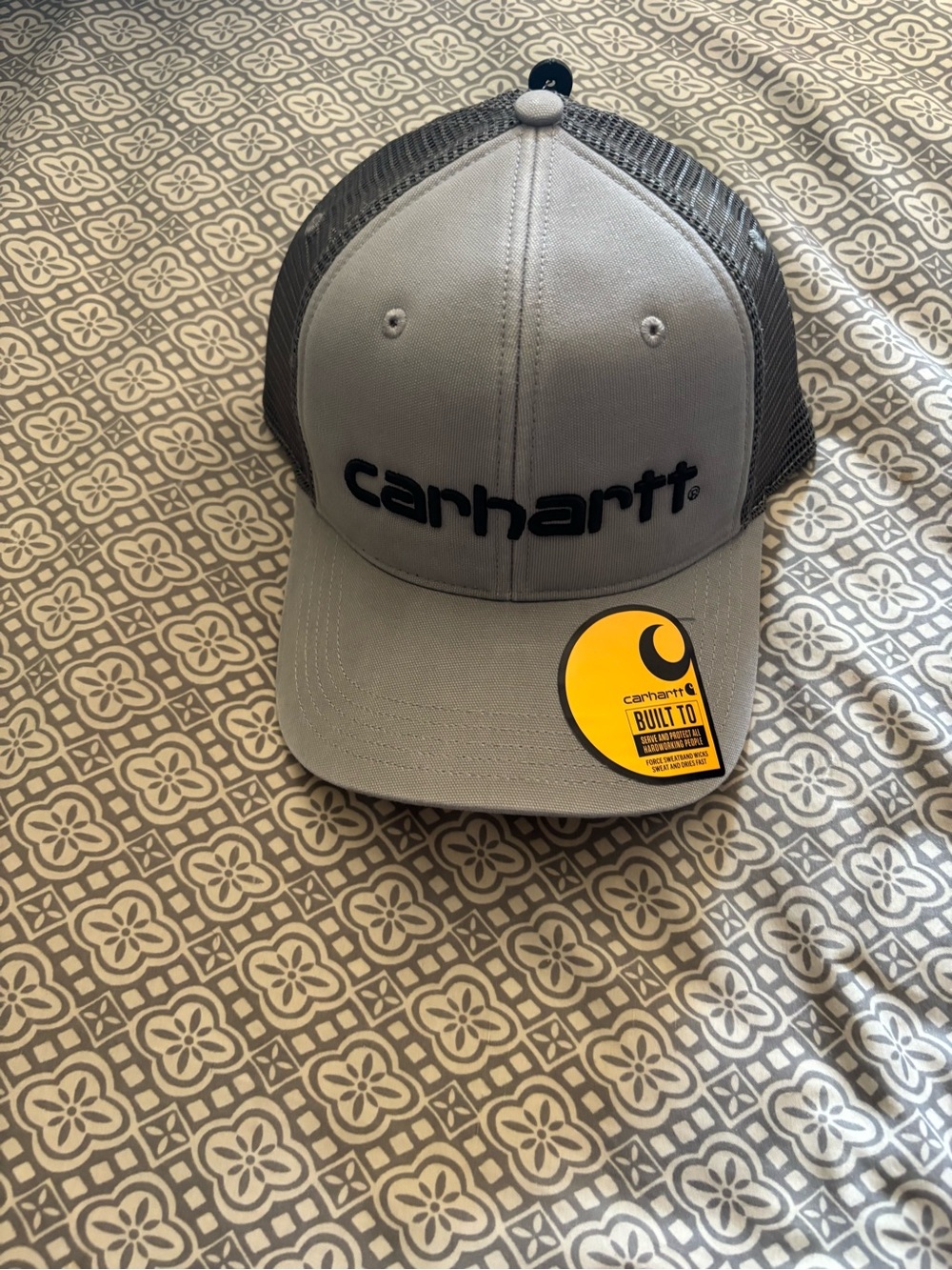 Carhartt Two-Tone Gray Mesh Back Trucker Hat